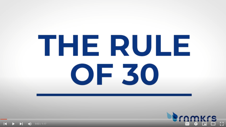 The Rule of 30